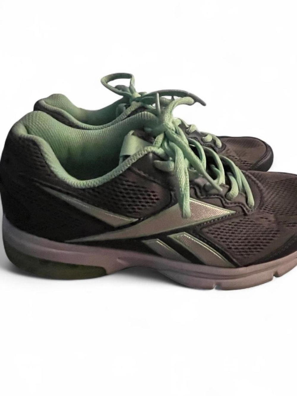 Reebok Women's Black and Mint Sneakers - Picture 3 of 6